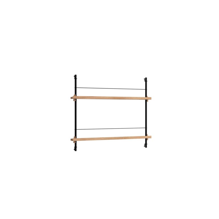 Magazine Shelving Reol Lille Eg/Sort