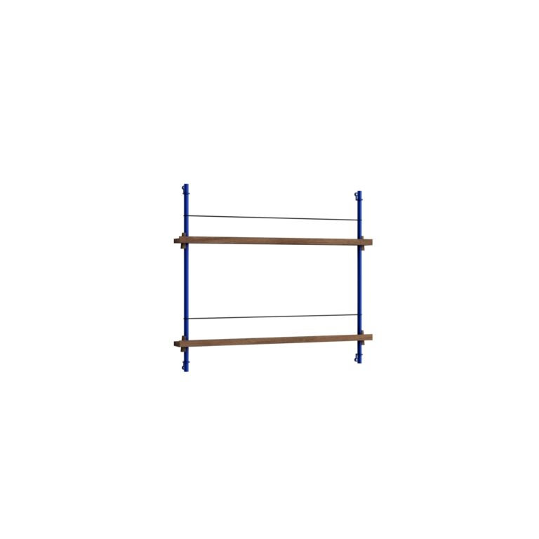 Magazine Shelving Reol Lille Røget Eg/Deep Blue