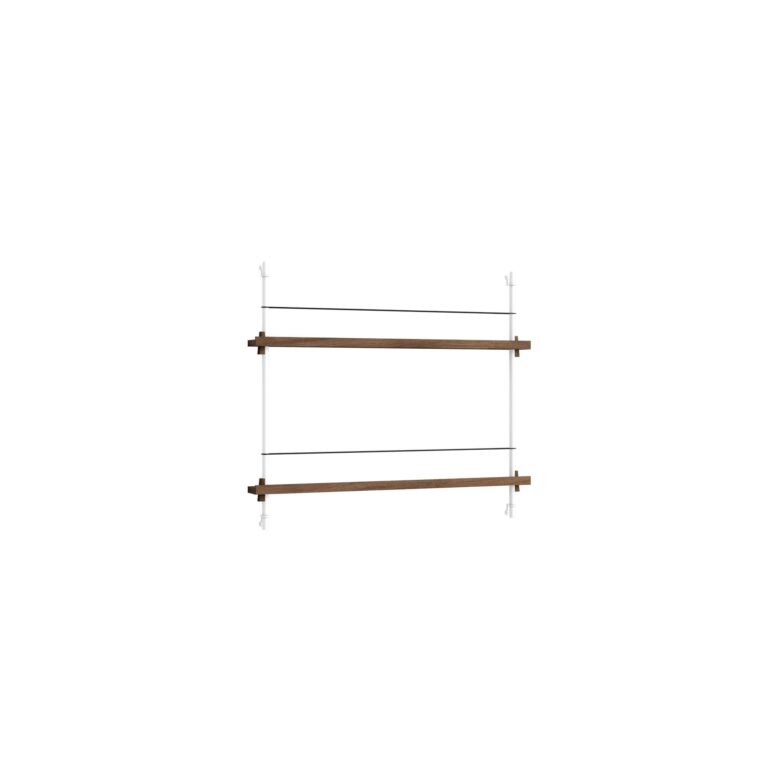 Magazine Shelving Reol Lille Røget Eg/Hvid