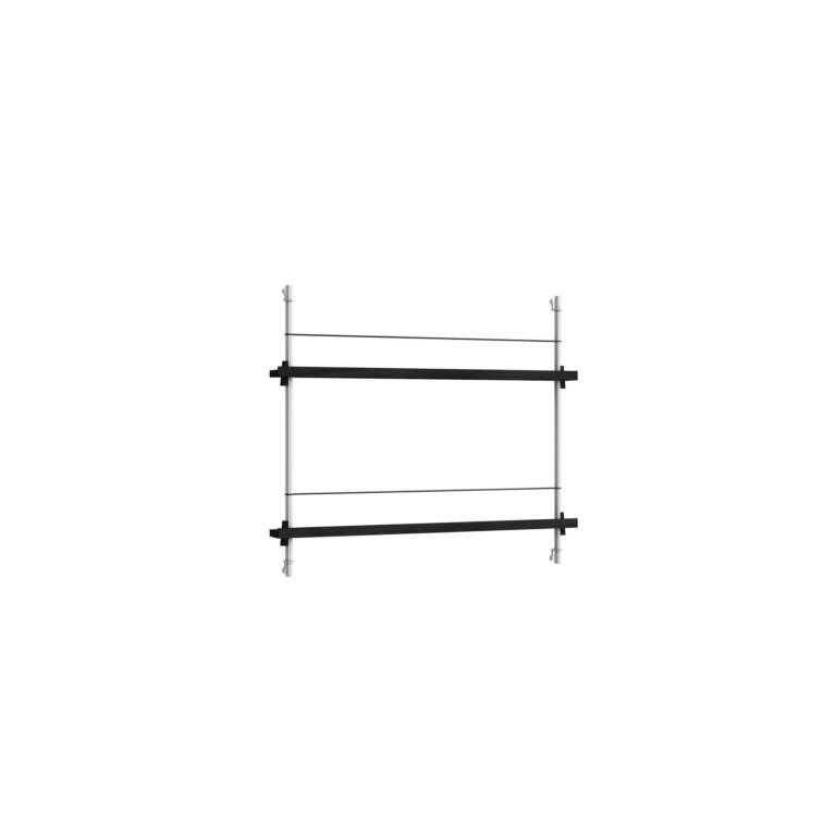 Magazine Shelving Reol Lille Sort/Rustfri Stål
