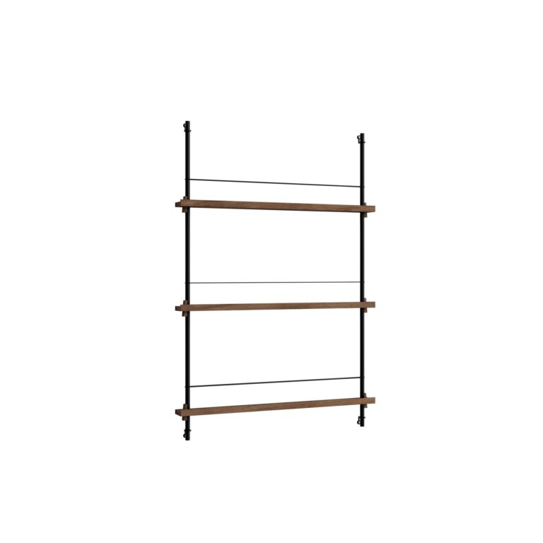 Magazine Shelving Reol Medium Røget Eg/Sort