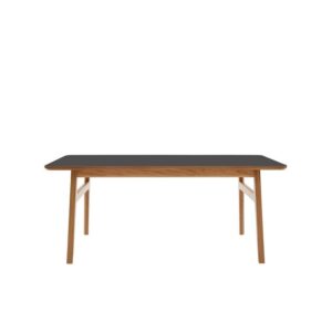 Magnus Olesen Freya Sofabord Massiv Lakeret Eg/Linoleum Sort 4023 Forbo L 120 x B 60 x H 50