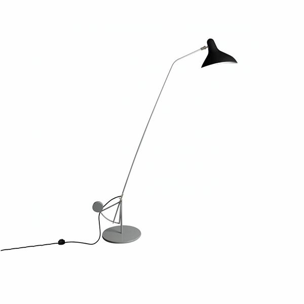 Mantis BS1 B Grå-Grøn og Sort Gulvlampe Rundfod
