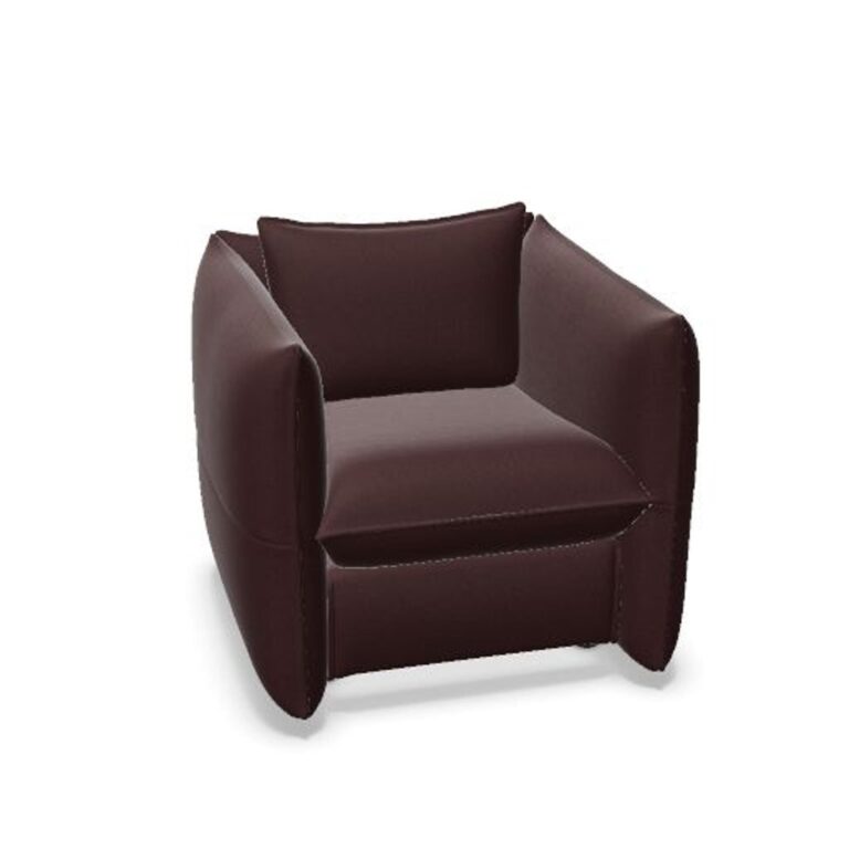 Mariposa Club Lænestol Plano Dark Red/Nero