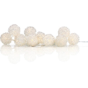 Markslöjd Marcus lyskæde med 10 kugler, batteri, 9 meter