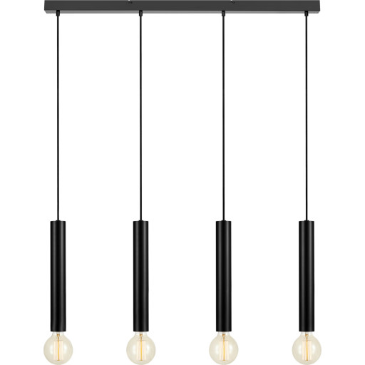 Markslöjd Sencillo langbordspendel, sort, 4 pærer