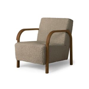 Mazo ARCH Lænestol Nobilis/Taiga Taupe/Røget Eg