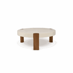 Mazo Fer Sofabord Ø80 Hvid/Eg