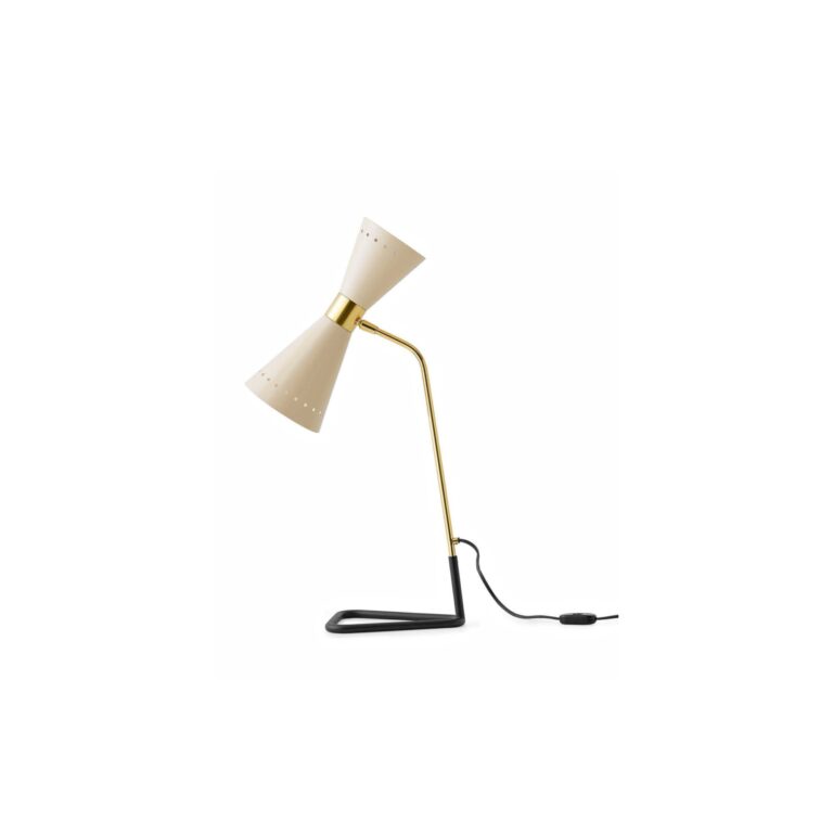 Megafono Bordlampe 2 Guld/Ivory