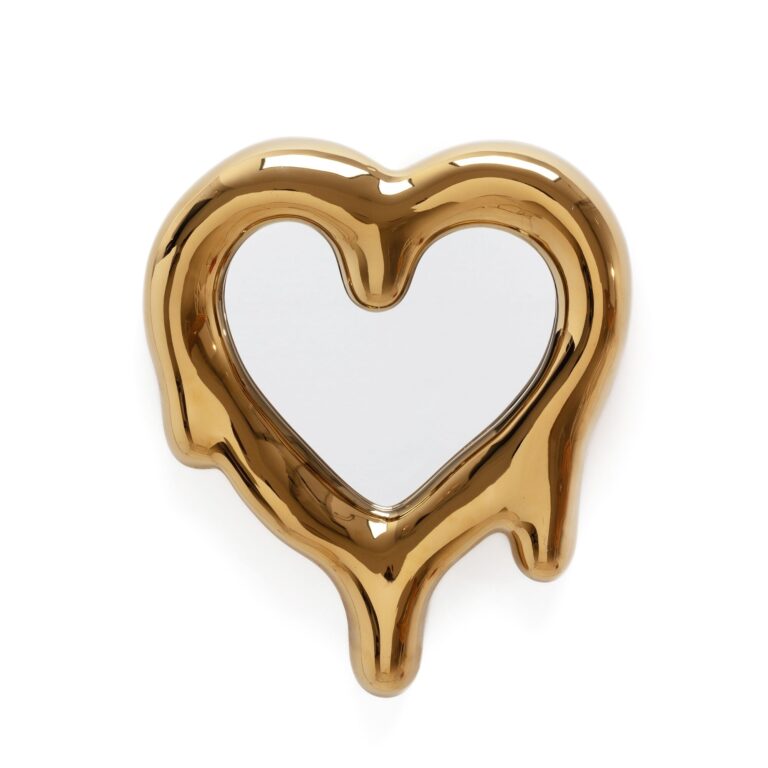 Melted Heart Spejl Guld