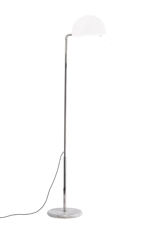 Mezzaluna gulvlampe, hvid