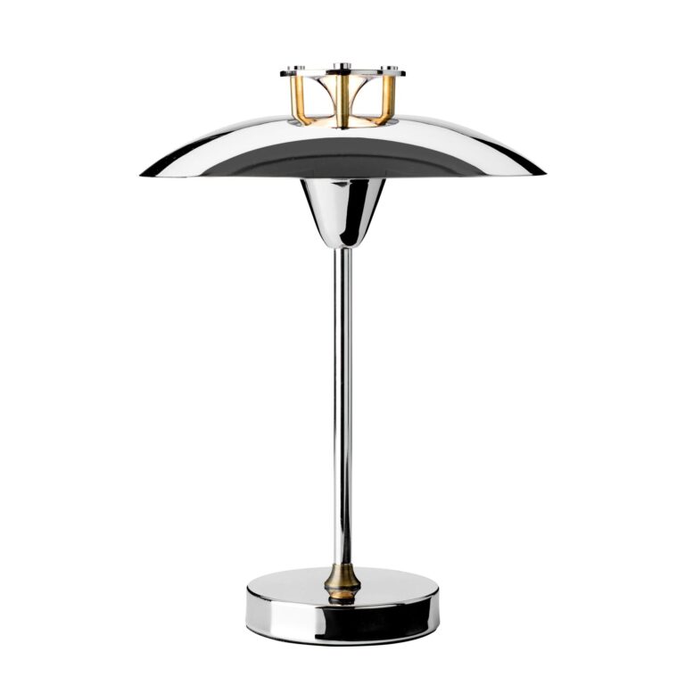 Mini Stepp 1-2-3 Transportabel Bordlampe Krom