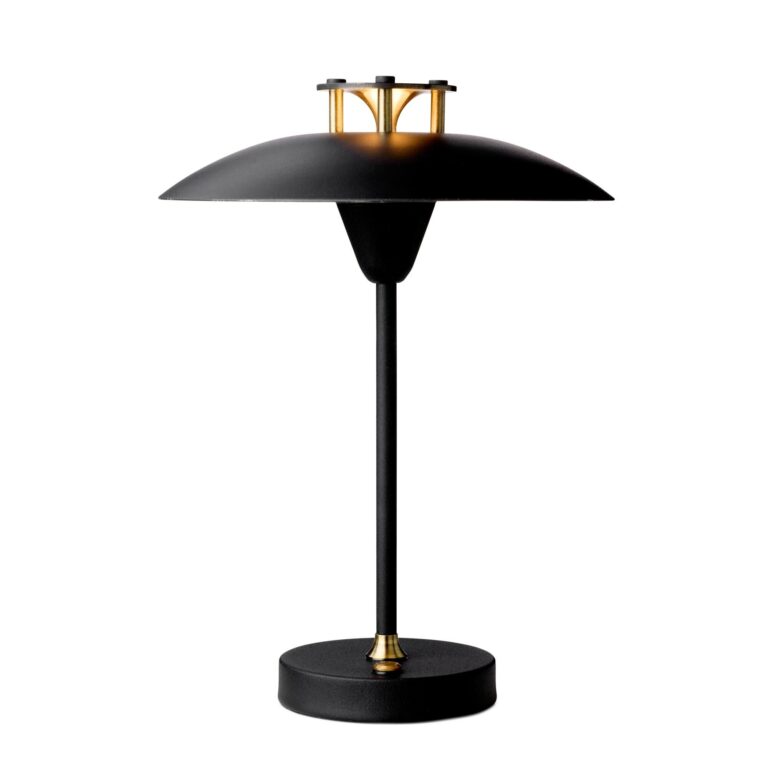 Mini Stepp 1-2-3 Transportabel Bordlampe Sort