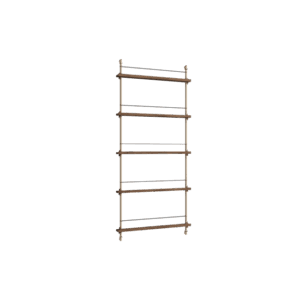 Moebe Magazine Shelving Reol Høj Røget Eg/Warm Grey