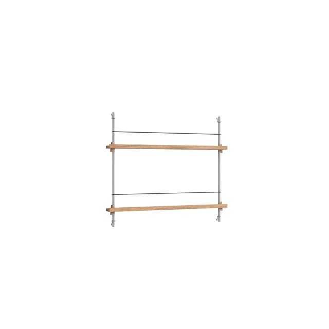 Moebe Magazine Shelving Reol Lille Eg/Rustfri Stål