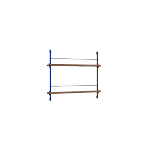 Moebe Magazine Shelving Reol Lille Røget Eg/Deep Blue