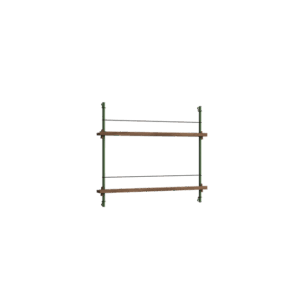 Moebe Magazine Shelving Reol Lille Røget Eg/Pine Green