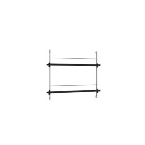 Moebe Magazine Shelving Reol Lille Sort/Rustfri Stål