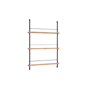 Moebe Magazine Shelving Reol Medium Eg/Sort
