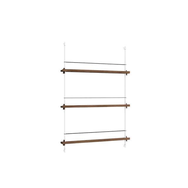 Moebe Magazine Shelving Reol Medium Røget Eg/Hvid