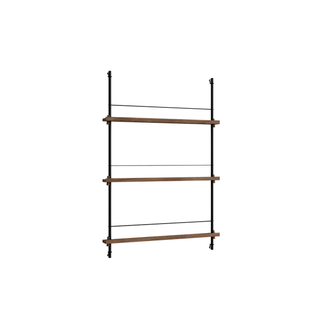 Moebe Magazine Shelving Reol Medium Røget Eg/Sort