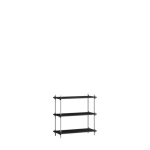 Moebe Shelving Classic Reol Sort/Rustfri Stål