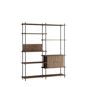Moebe Shelving Reol Høj Røget Eg/Sort
