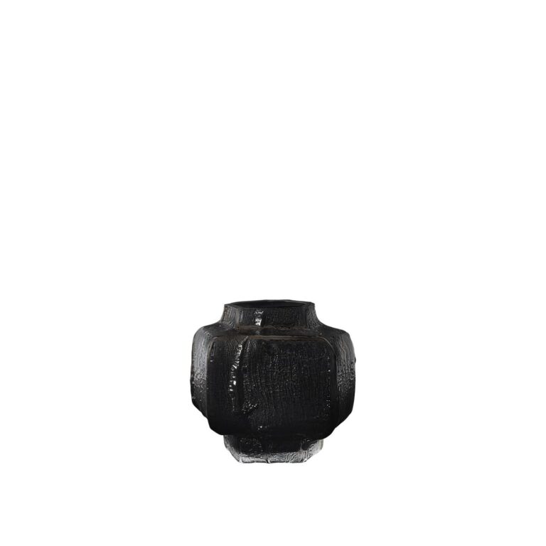 Mokuri Vase H15 cm Sort