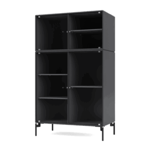 Montana Selection RIPPLE III Vitrineskab 04-Anthracite/03-Sort