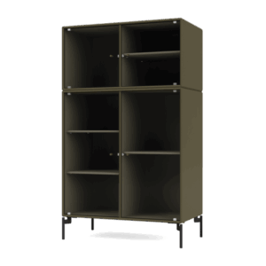 Montana Selection RIPPLE III Vitrineskab 139-Oregano/03-Sort