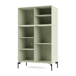 Montana Selection RIPPLE III Vitrineskab 140-Pomelo/03-Sort