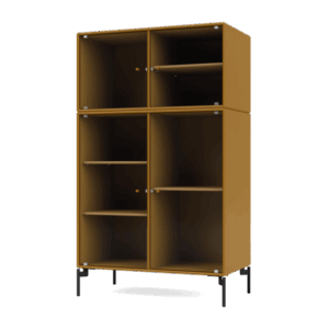 Montana Selection RIPPLE III Vitrineskab 142-Amber/03-Sort