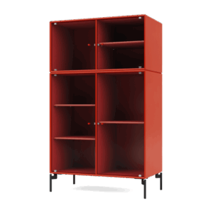 Montana Selection RIPPLE III Vitrineskab 145-Rosehip/03-Sort