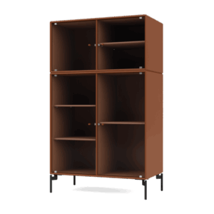 Montana Selection RIPPLE III Vitrineskab 146-Hazelnut/03-Sort