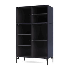 Montana Selection RIPPLE III Vitrineskab 147-Shadow/03-Sort