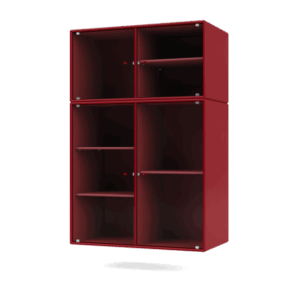 Montana Selection RIPPLE III Vitrineskab 165-Beetroot