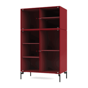 Montana Selection RIPPLE III Vitrineskab 165-Beetroot/03-Sort