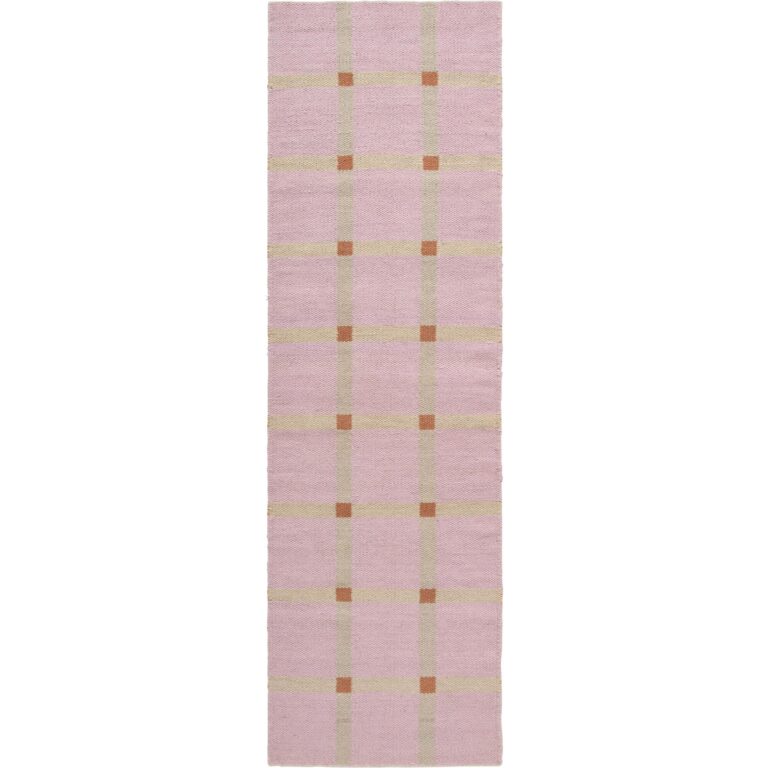 Mosaic Gulvtæppe 75x250 cm Rosa