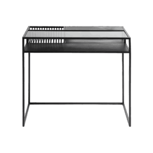 Muubs Denver Skrivebord Sort med Sort Glas