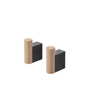 Muuto Attach Knage Eg/Sort 2 Stk.