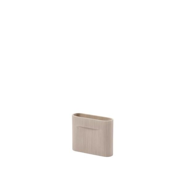 Muuto Ridge Vase Beige H16,5 cm