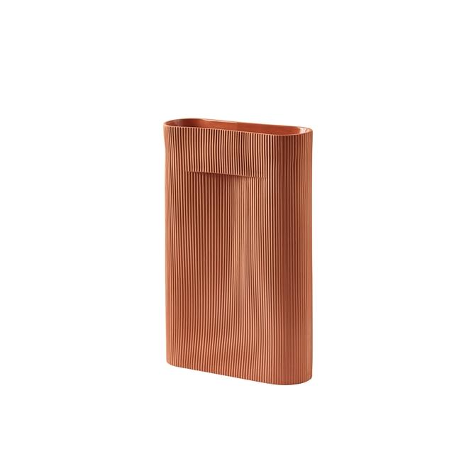 Muuto Ridge Vase H48,5 Terracotta