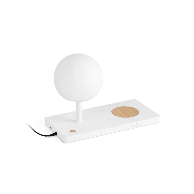 NIKO Bordlampe Mat Hvid/Glas