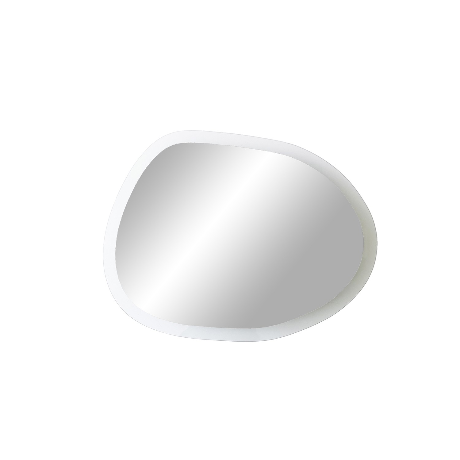 NORDVÄRK Aqua vægspejl, organisk - spejlglas og klar glas (63x83)