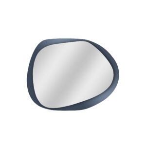 NORDVÄRK Aqua vægspejl, organisk - spejlglas og røgfarvet glas (55x75)