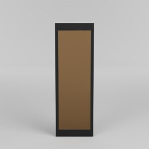 NORDVÄRK Basic vægspejl, rektangulær - bronze spejlglas og sort hardboard (120x40)