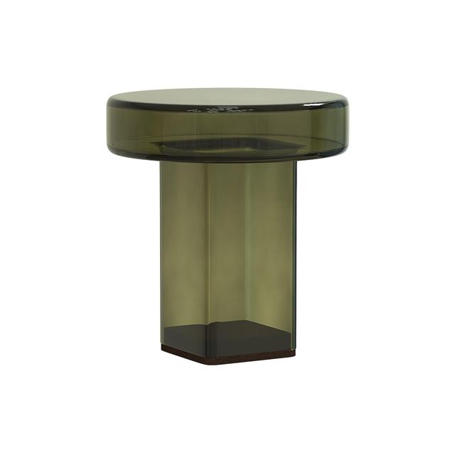 NORR11 Naked Sidebord H49 Flaskegrøn/Glas