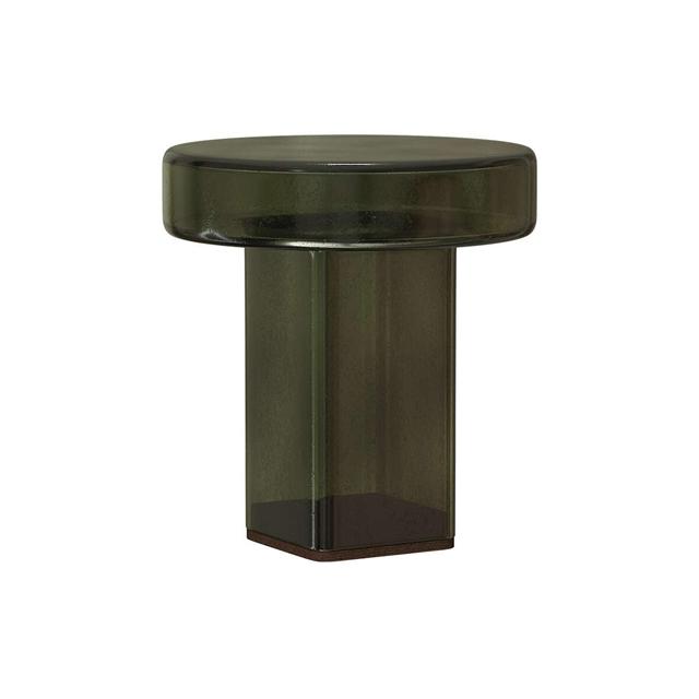 NORR11 Naked Sidebord H49 Flaskegrøn/Glas