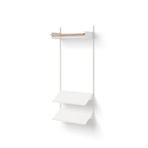 New Works Wardrobe Reol 1 Egetræ/Hvid