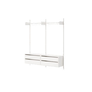 New Works Wardrobe Shelf 2 Reol Med Skuffer Hvid